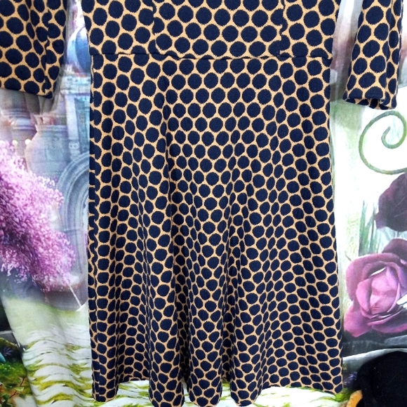 Boden Fit & Flare Sweater Dress 6L Polka Dot - Picture 5 of 10